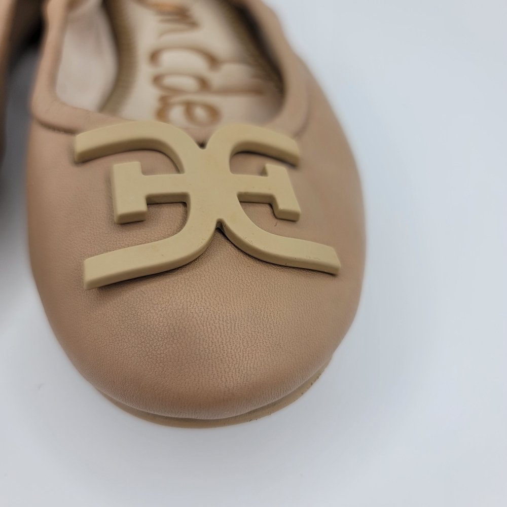 SAM EDELMAN Florence Ballet Flats in Nude Leather Size 8M - Picture 3 of 13
